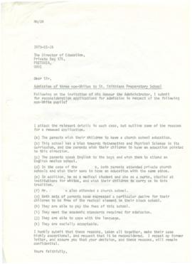 19790126 Mark Henning letter to Transvaal Director of Education [compliant]: request for reconsid...