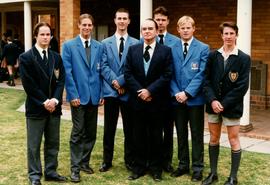 1996 BC Squash Top Schools players with KH NIS