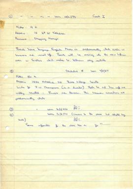 1979 Mark Henning handwritten notes re applicants [compliant]