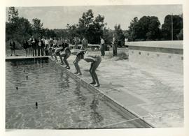 1958 HA 072a Swimming pool gala scene