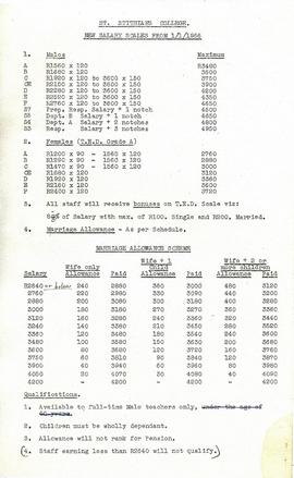 1966 Memorandum to the School Council on Staff Salary Scales and response page 4