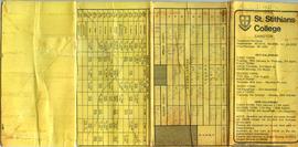 1977 BC Calendar Term 1 Calendar after restoration: front