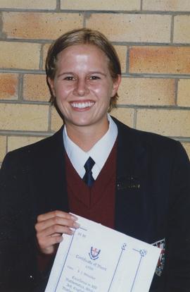 2000 GC Academic Awards for 1999 Samantha Streicher 003