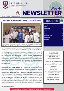 Girls' Preparatory newsletters "GP Weekly News" 2024 Term 1