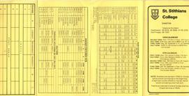 1978 BC Calendar Term 2 Calendar: front