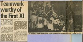 1981 BP NC Teamwork worthy of the First XI