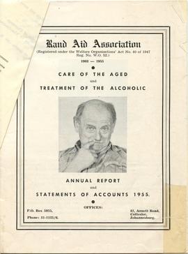 Rand Aid Association Annual Report 1955: cover