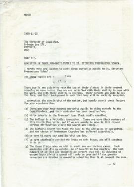 19781122 Mark Henning letter to the Transvaal Department of Education [compliant]