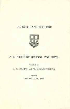 1961c. St Stithians College: A Methodist School for Boys [prospectus] cover