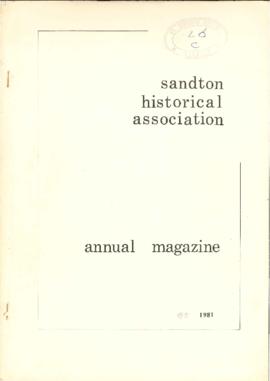 Sandton Historical Association Annual Magazine #5, 1981