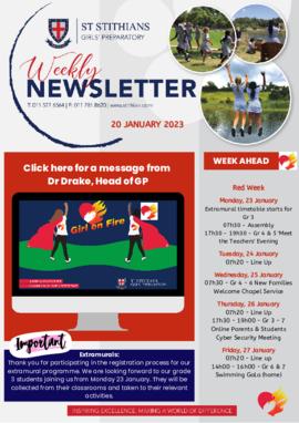 Girls' Preparatory newsletters "GP Weekly News" 2023 Term 1