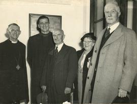 1953 Leake and group at College Official Opening