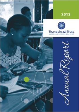 Thandulwazi Annual Report 2013: content