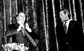 1976 BC Prize-giving Mark Henning and Piet Koornhof NIS