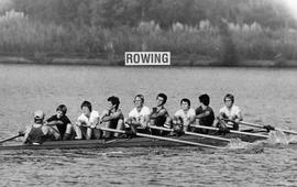 1978 BC Rowing VIII on dam ST p060 001