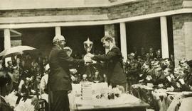 1963 BC Prizegiving Graeme Read receives the Harris Cup 02