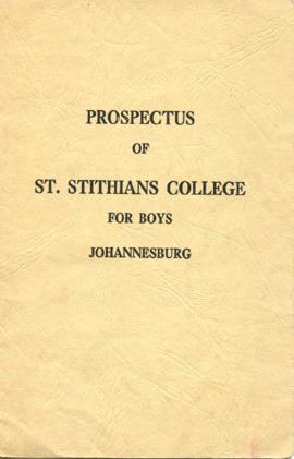 1953 Prospectus of St Stithians College for Boys Prospectus 001: content