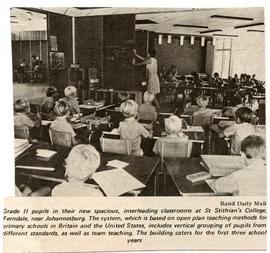 1973 BP NC [untitled] New classroom block. Rand Daily Mail [undated]