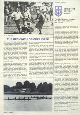 1977 BC Newsletter #1 Serve the Future Hour, April 1977, No.1, page 4