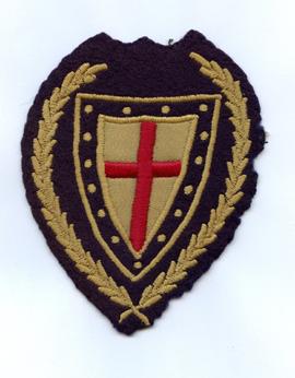 Norman Tickton blazer badge with wreath