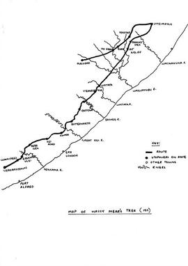 Map of Wally Mears'trek (1911)