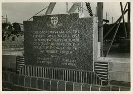 1953 HA 018a Chapel Foundation Stone