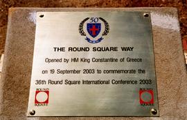 2003 36th Round Square International Conference Plaque 003