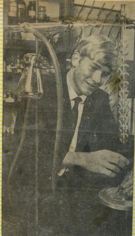 1971 BC NC Top science pupil an all rounder. The Star 2nd June 1971. Photogrpaph.