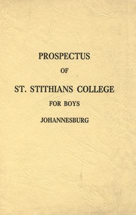 1953 Prospectus of St Stithians College for Boys 002: cover