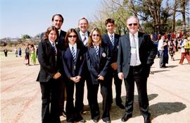 2003 RSIC Hellenic College of London delegation with HM King Constantine II & HRH Prince Nico...