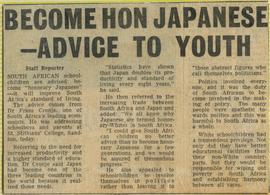 1971 BC NC Become Hon Japanese - Advice to youth